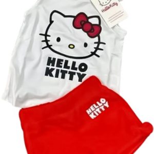 Hello Kitty Sleeve White Less Summer Set